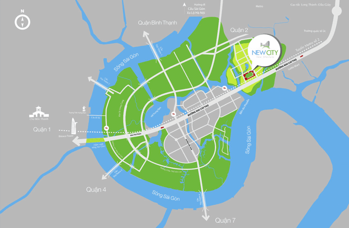 Vị Trí New City Thủ Thiêm