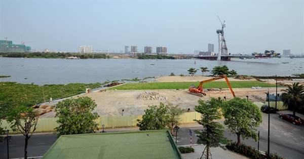 Mặt bằng dự án Grand Marina, Saigon có 2 mặt tiền giáp đường Nguyễn Hữu Cảnh và Tôn Đức Thắng, Quận 1.