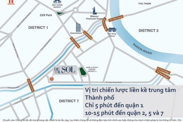 Căn hộ DeLaSol Quận 4 sở hữu vị trí đẹp nhất hiện nay