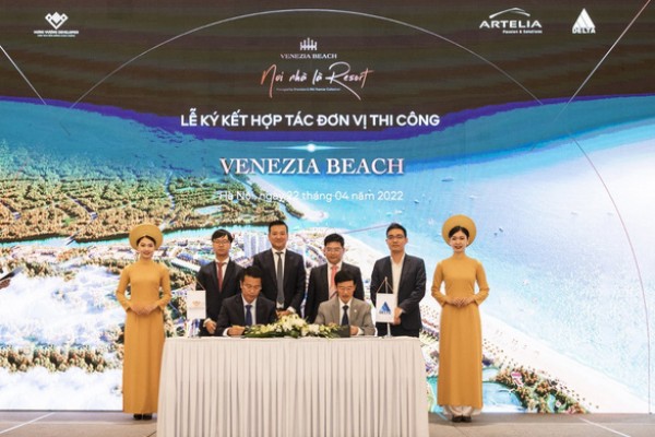 Hưng Vượng Developer hợp tác với Delta Group và Artelia Việt Nam phát triển Venezia Beach HomeResort