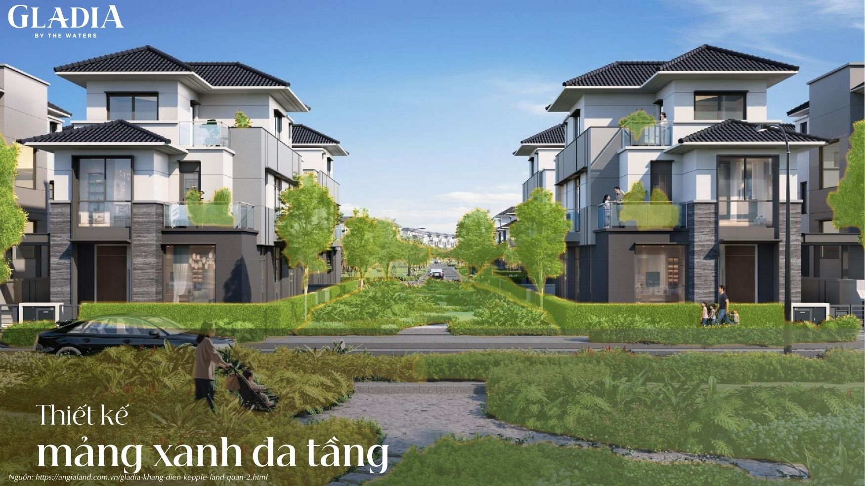 Mảng Xanh Đa Tầng Tại Gladia by the Waters | Thiết Kế Cảnh Quan Độc Đáo Mảng Xanh Đa Tầng Tại Gladia by the Waters | Thiết Kế Cảnh Quan Độc Đáo