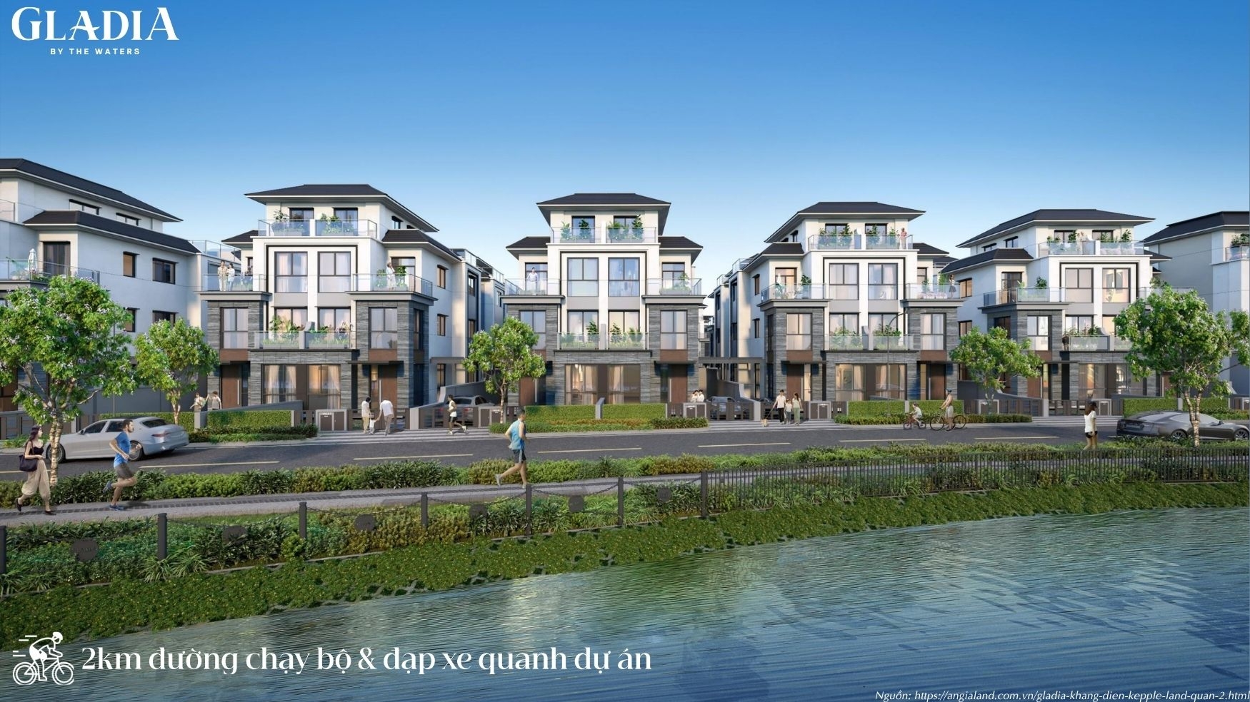 Đường Chạy Bộ & Đạp Xe 2km Tại Gladia by the Waters | Tiện Ích Sống Khỏe Đường Chạy Bộ & Đạp Xe 2km Tại Gladia by the Waters | Tiện Ích Sống Khỏe