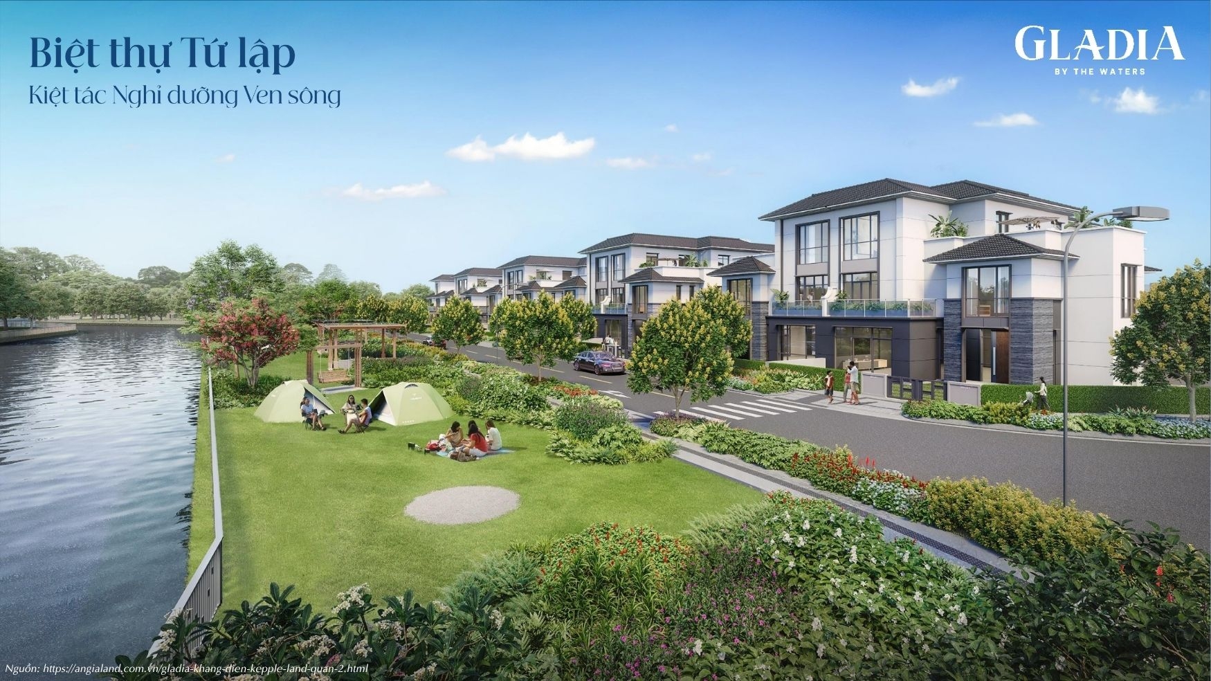 Thiết Kế Biệt Thự Tứ Lập Gladia by the Waters | View Công Viên Độc Đáo Thiết Kế Biệt Thự Tứ Lập Gladia by the Waters | View Công Viên Độc Đáo