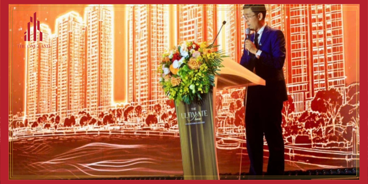 Ông Vũ Quốc Việt Nam – Phó Tổng Giám đốc Tập đoàn Đất Xanh phát biểu tại sự kiện