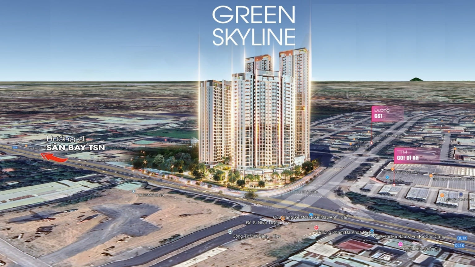 Vị trí của green skyline