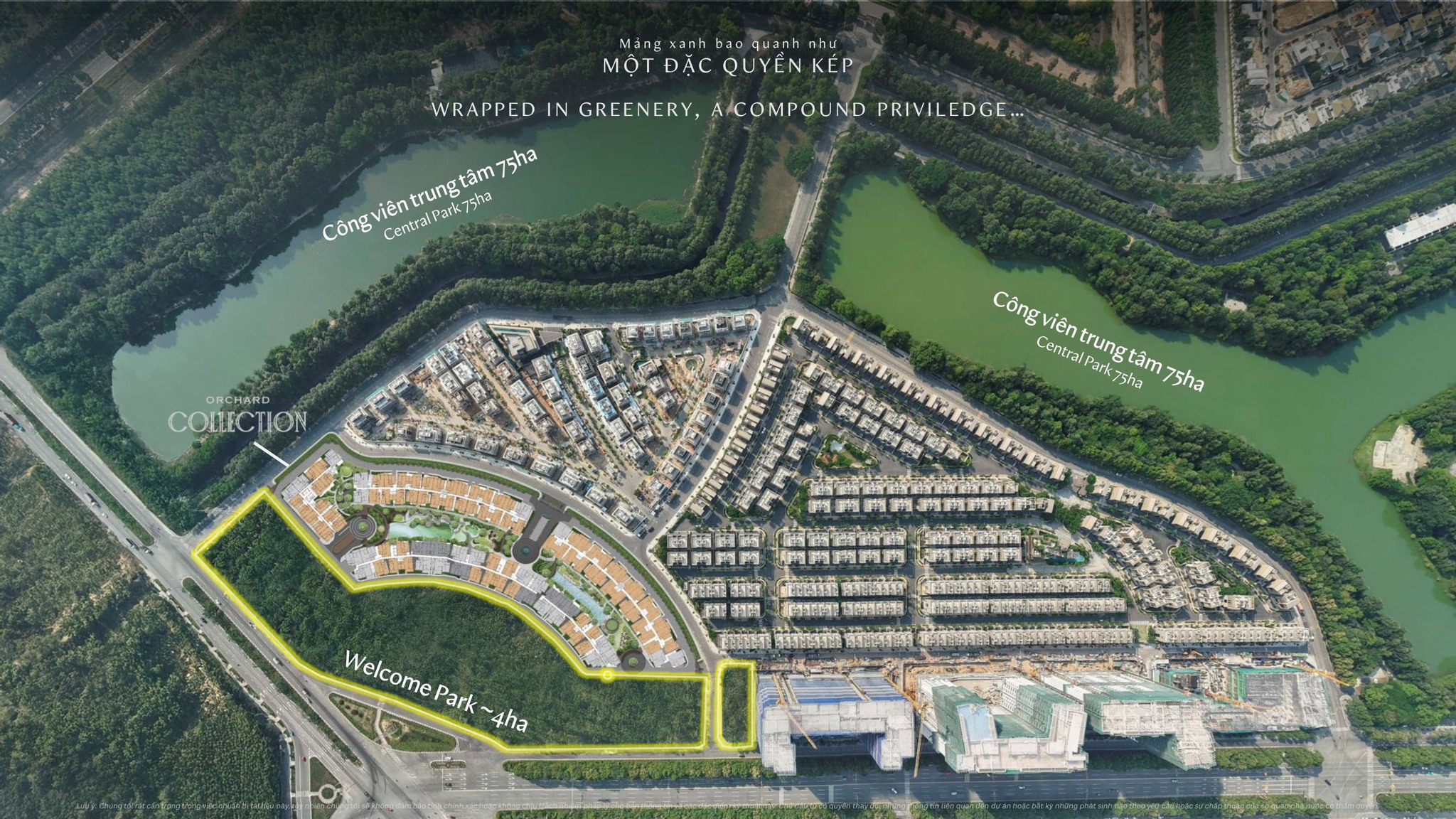 mặt bằng dự án orchard collection