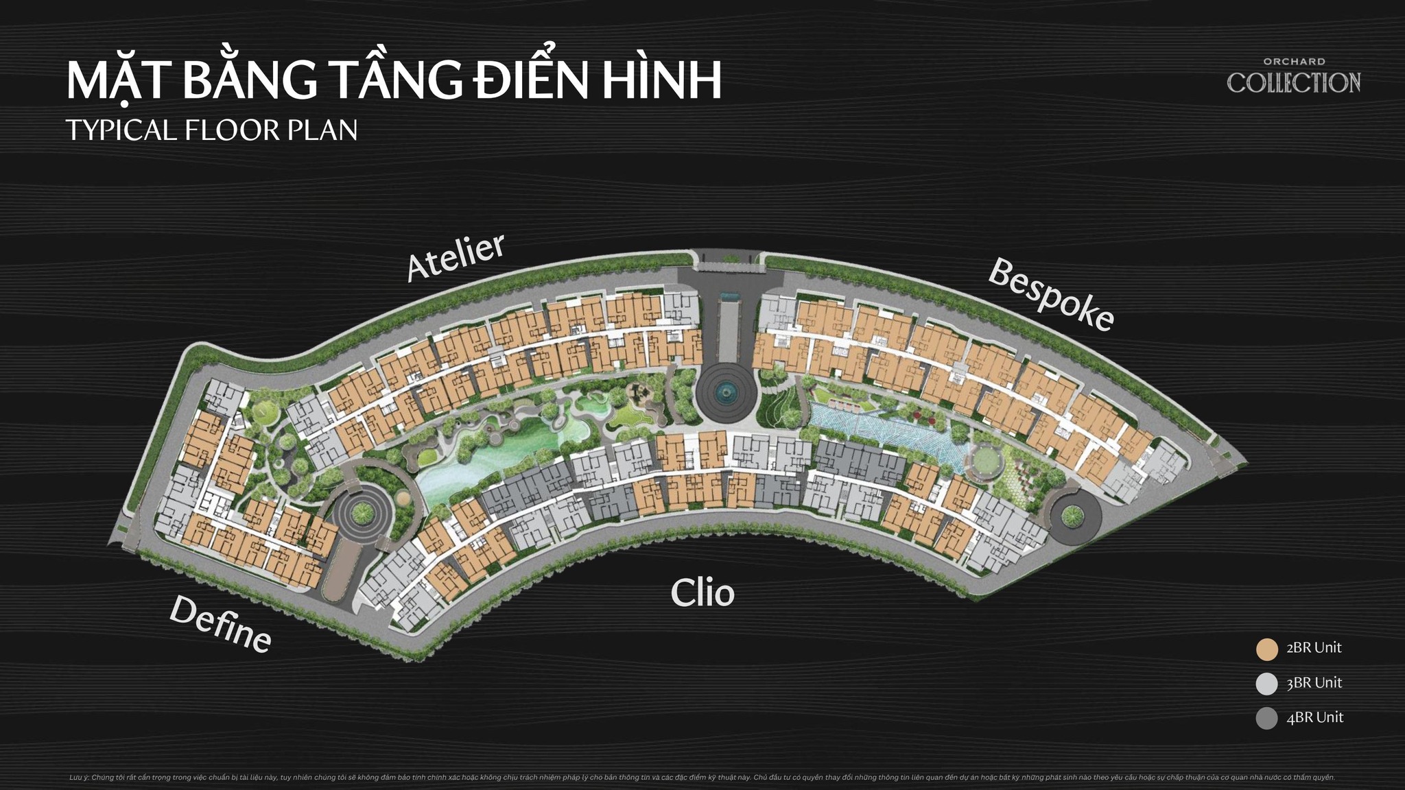 Mặt bằng tầng tổng thể Orchard collection