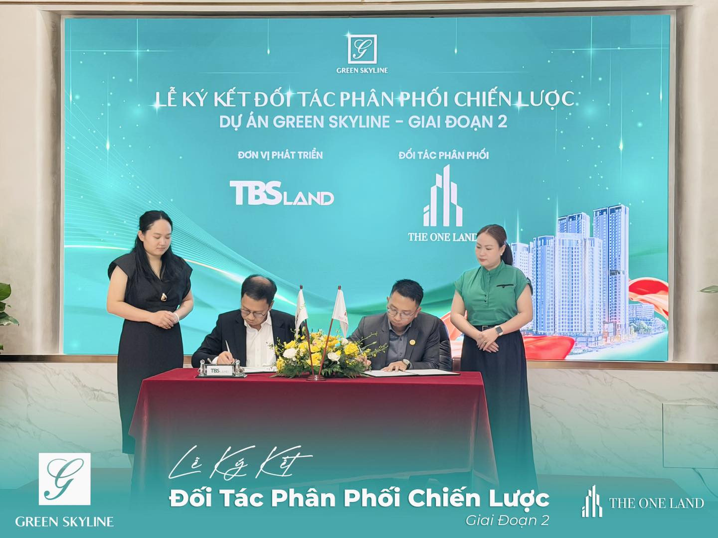 The One Land ký kết với Green Skyline Giai Đoạn 2
