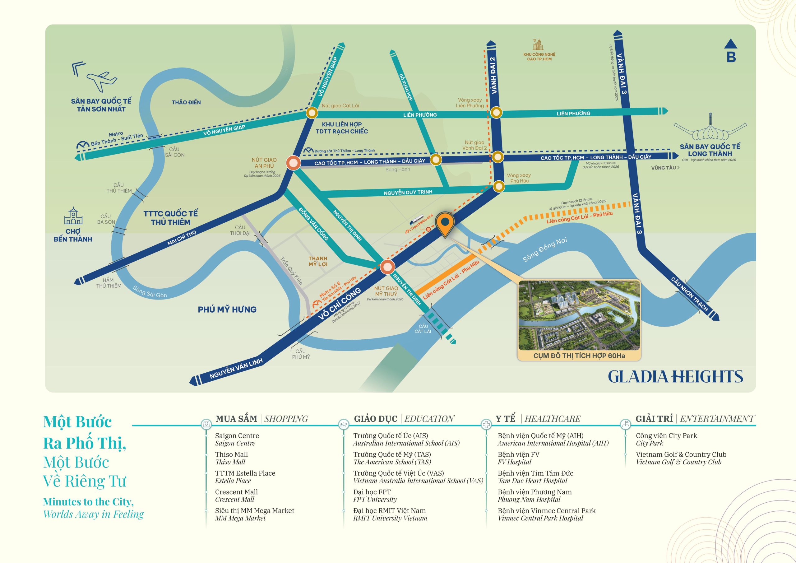 Vị trí dự án Gladia Heights